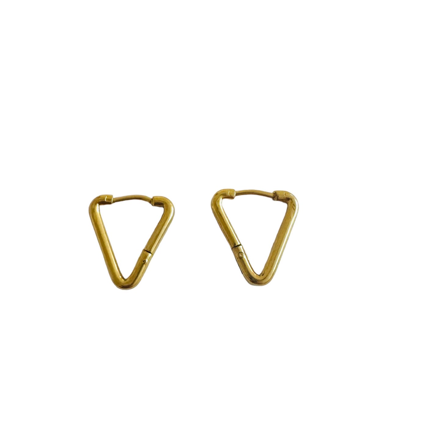 Dainty Triangle Earrings