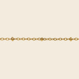 14k/18k Solo Beaded Chain  Necklace