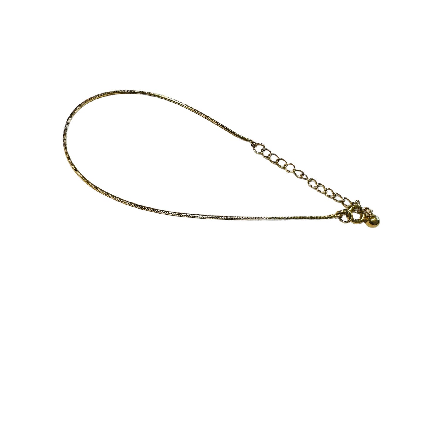 Gold Snake Smooth Chain Bracelet