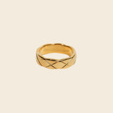 Thin Quilted Ring