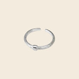 Adjustable Chevron Dot Ring