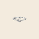 Silver Rose Petal Ring