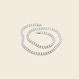 Silver Tennis Diamond Necklace
