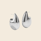 Chunky Water Drop Statement Earrings