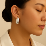 Chunky Water Drop Statement Earrings