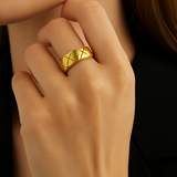 Thick Quilted Ring