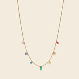 Rainbow Gem Necklace