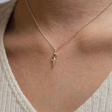 Mini Rose Gold Petal Pendant