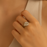 Sunburst Silver Ring