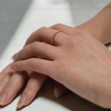 Gold Heart Links Band
