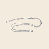 Layered Beaded Chain& Smooth Chain