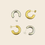 Chubby Hoops Studs