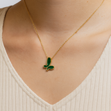 Malachite Butterfly Necklace