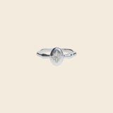 Textured Silver Star Ring
