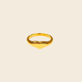 Dainty Heart Signet Ring