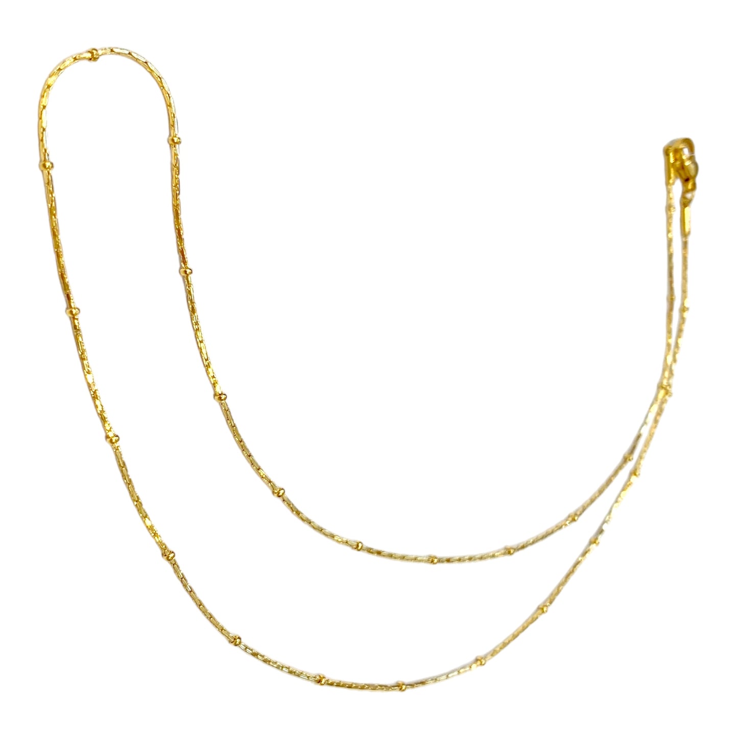 Gold Bar Station Necklace