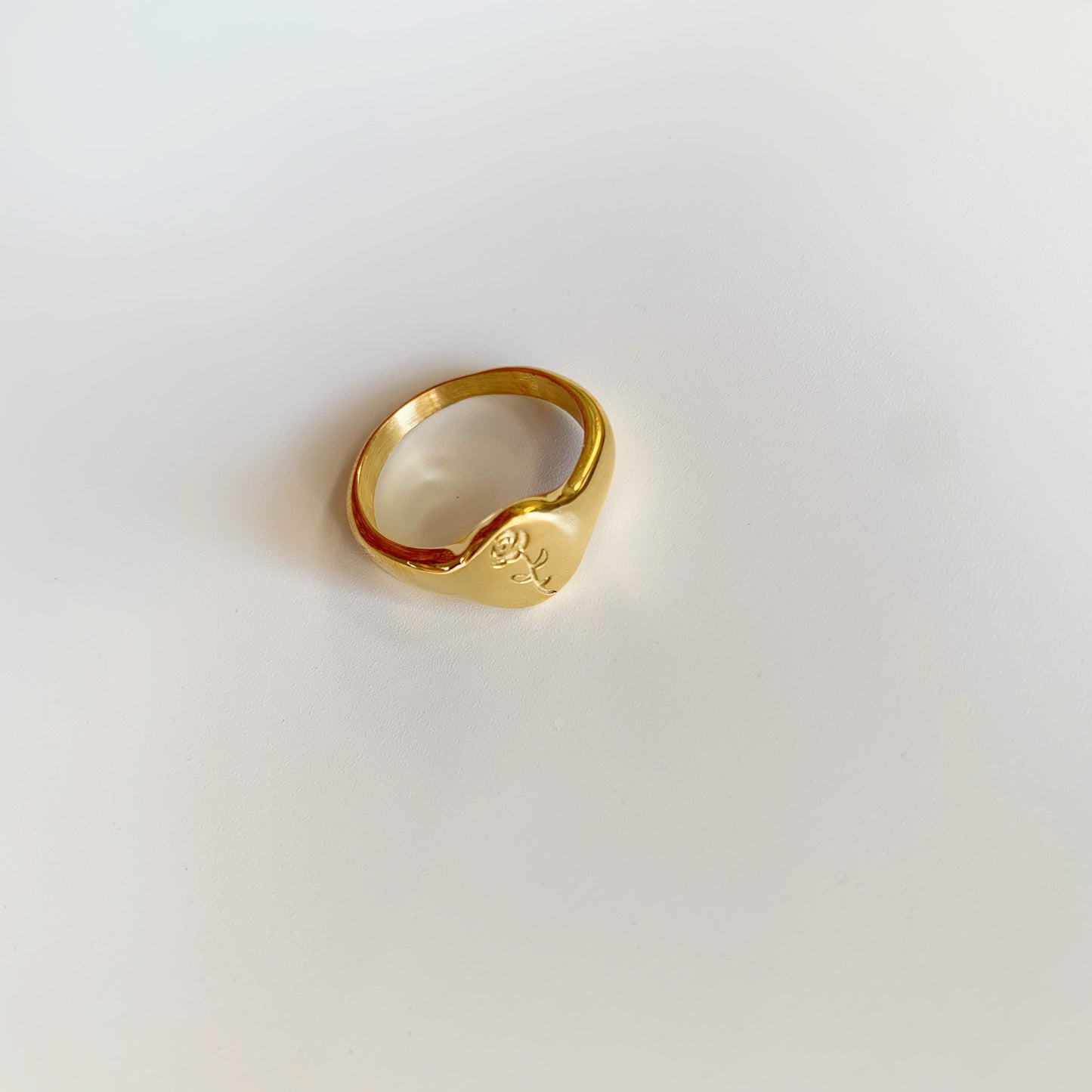 Gold Rose Flower Ring