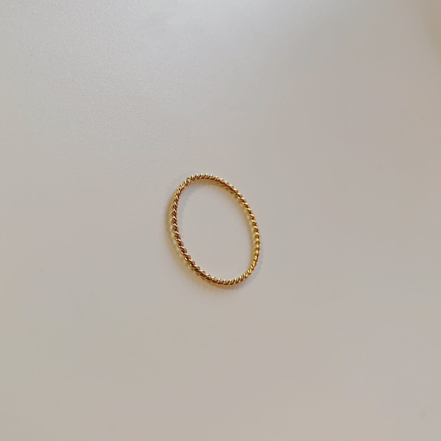 Gold Twisted Stacking Ring