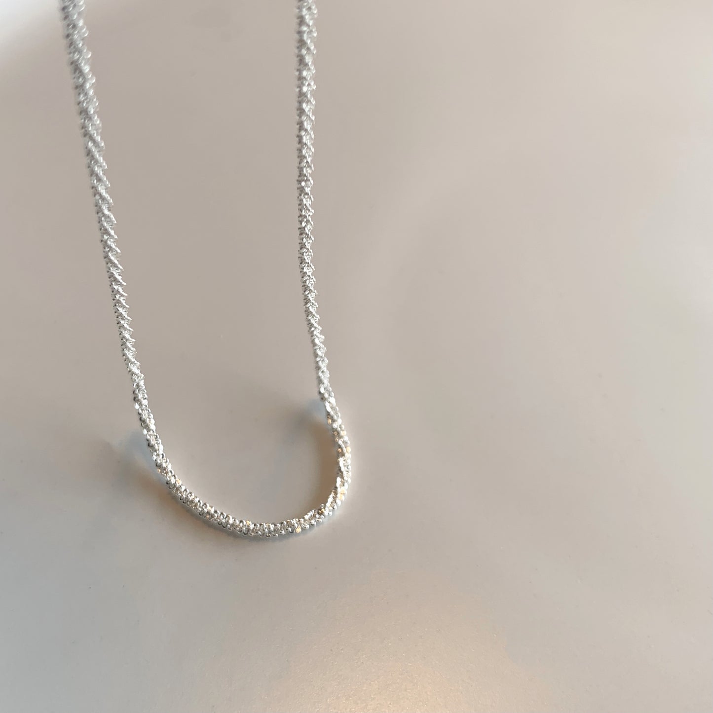 Minimalistic Silver Chain Necklace