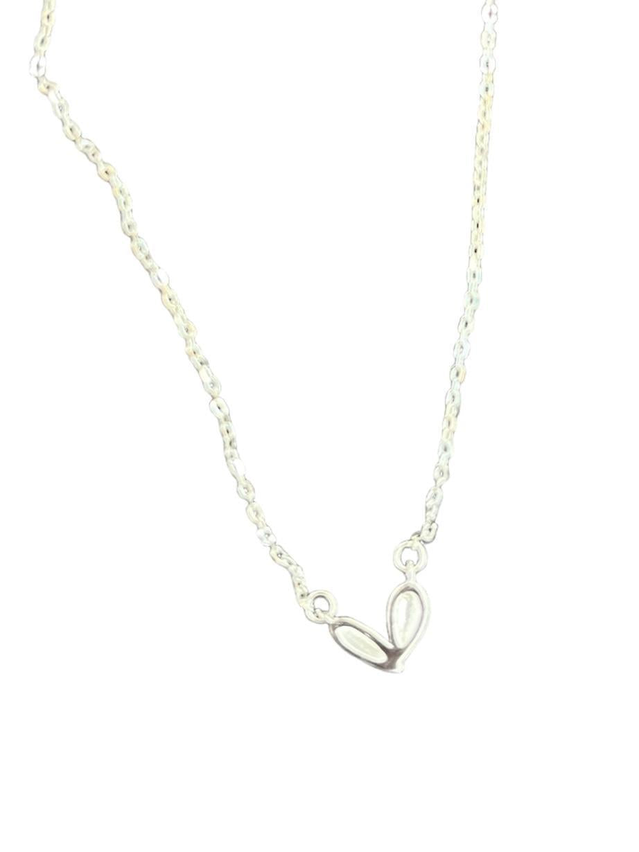 Dainty Silver Heart Pendant