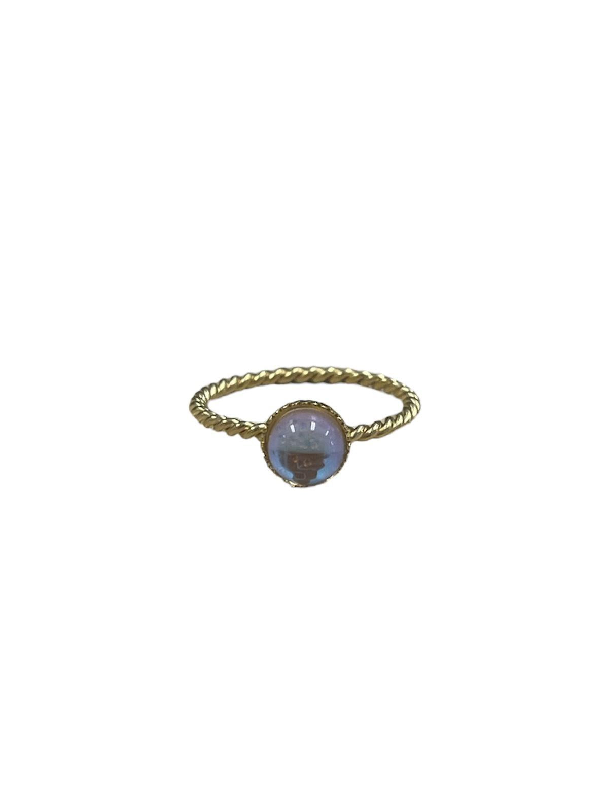 Opal Twist Ring