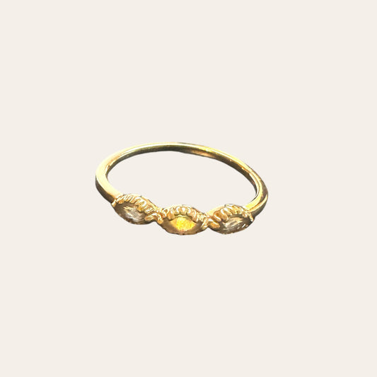 Trio-opal Ring