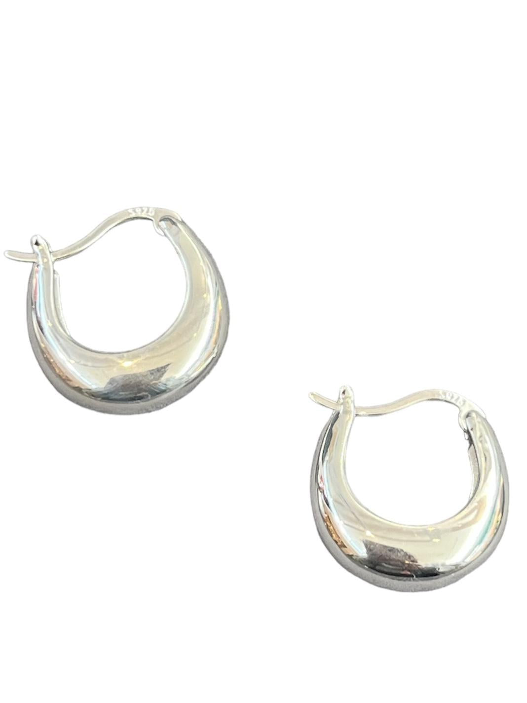 Chubby Medium Bag Silver Hoop