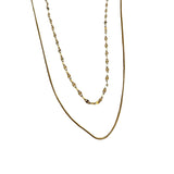 Layered Snake&Lip Chain