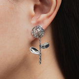 Chunky 3D Rose Earring
