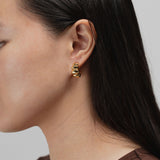 Bubble Croissant Earrings (gold)