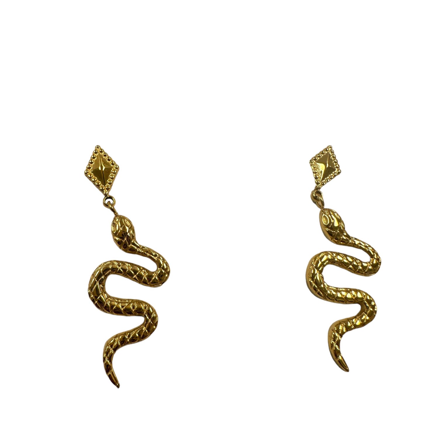 Snake Pendant Studs