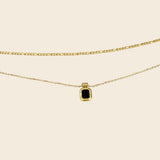 Layered Agate/Pearl Necklace