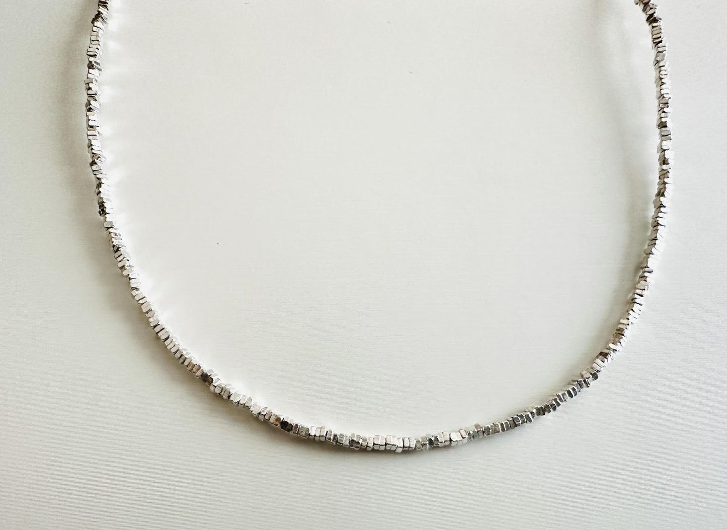 Silver beaded Necklace