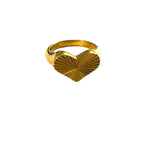 Heart Sunburst Ring
