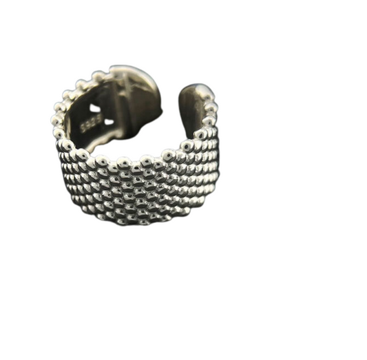 Dotted Silver Ring(Wide/Narrow)