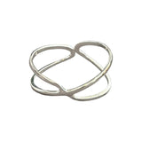Silver Criss-Cross Ring