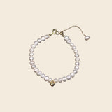 Gold Drop Pearl Bracelet