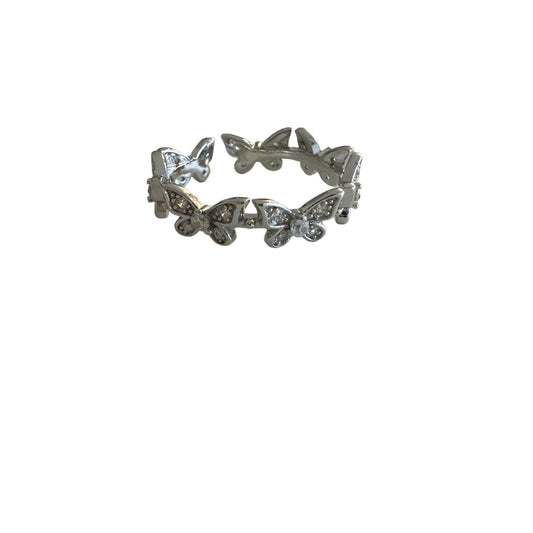 Group of Butterfly Silver Ring