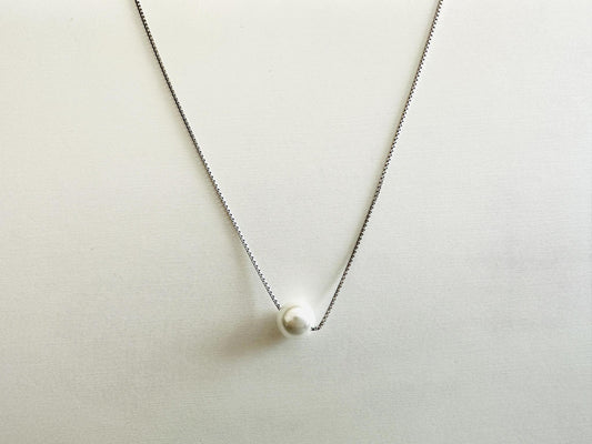 Solo Pearl Necklace(silver/gold)