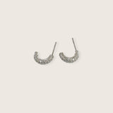 Sparkle Half Circle Studs