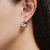Bubble Croissant Earring(silver)