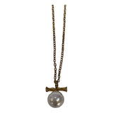 Single Bar Pearl Necklace