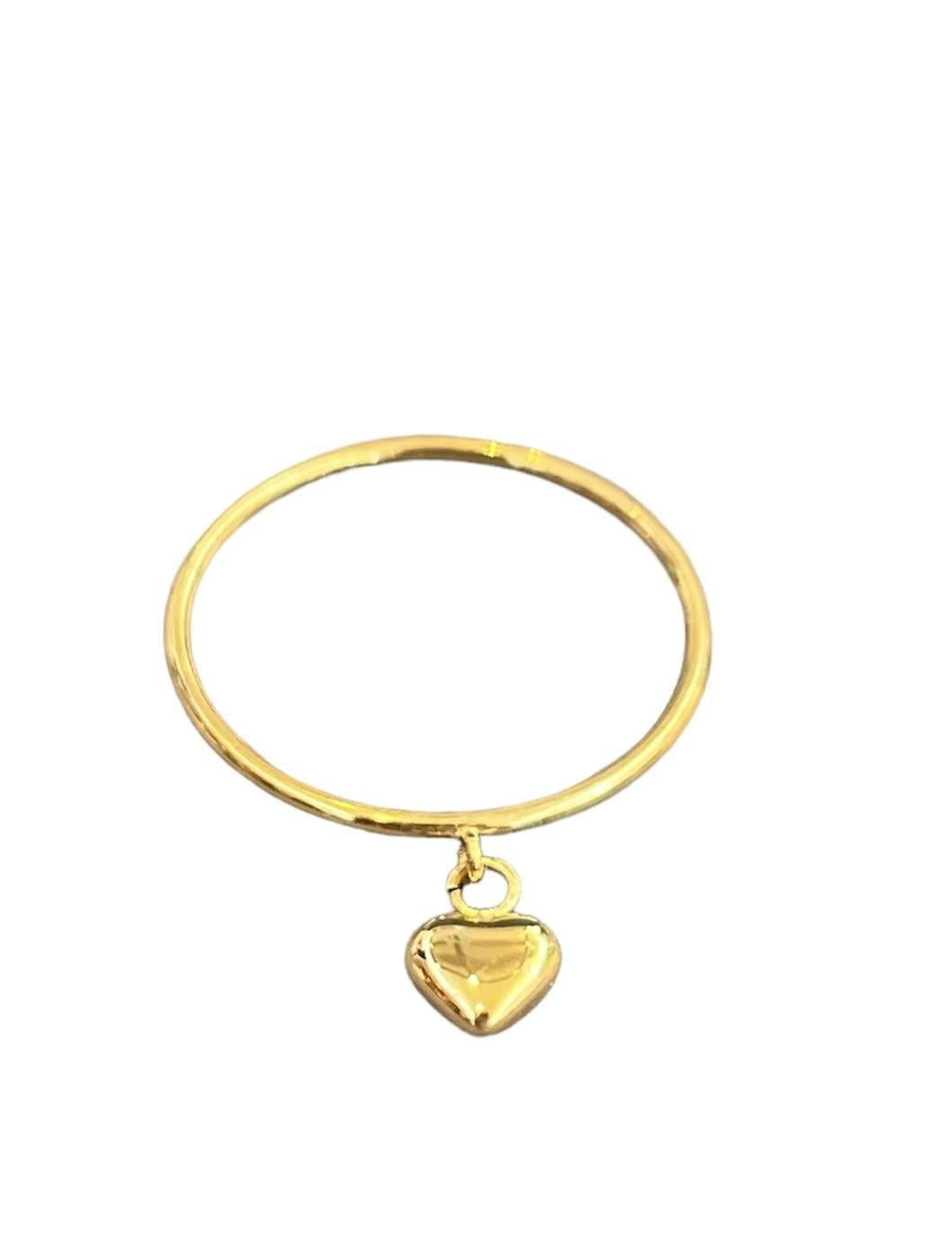 Dainty Dangle Heart Ring