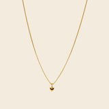 Dainty single heart necklace