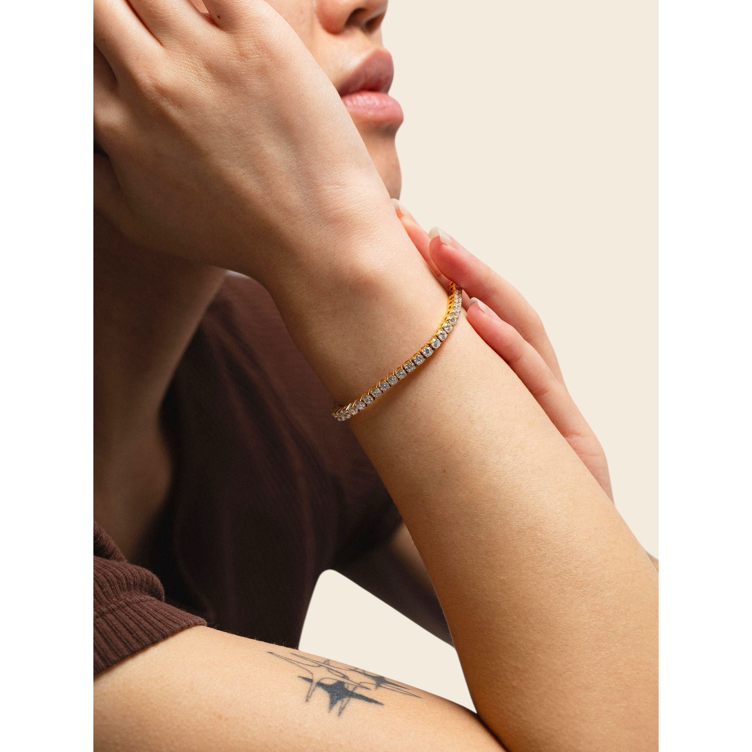 gold-tone Gold Tennis Bracelet - alternate view 5