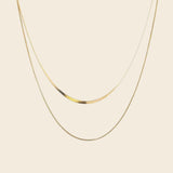 Layered Herringbone & Smooth Chain