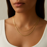 Layered Herringbone & Smooth Chain
