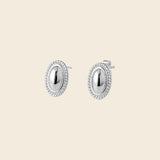 Sterling Silver Button Studs