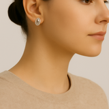 Sterling Silver Button Studs