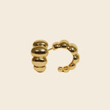 Bubble Croissant Earrings (gold)
